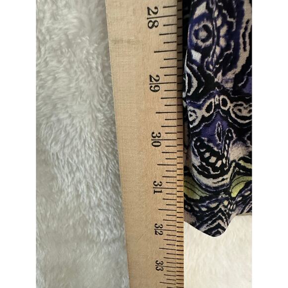 Chico's Geometric Palazzo Pants 2 Large Wide Leg Artsy Festival - Picture 6 of 8